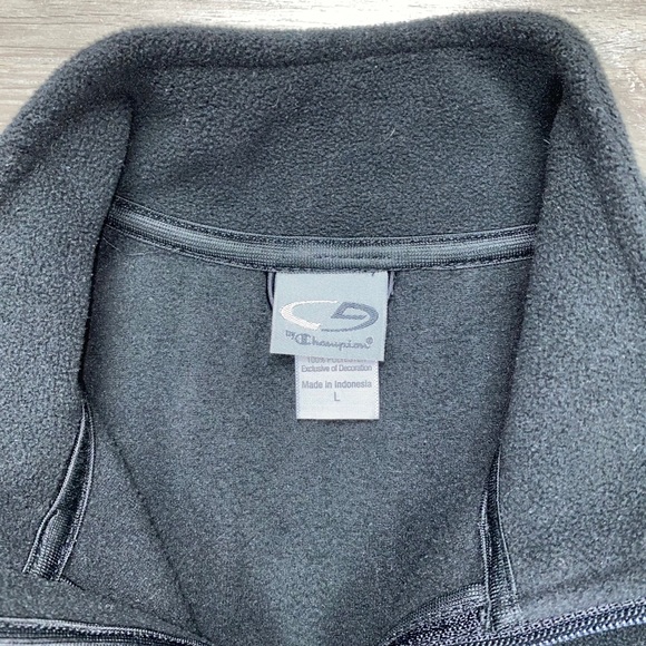 Champion Fleece Zip Sweatshirt Black L - Picture 3 of 13